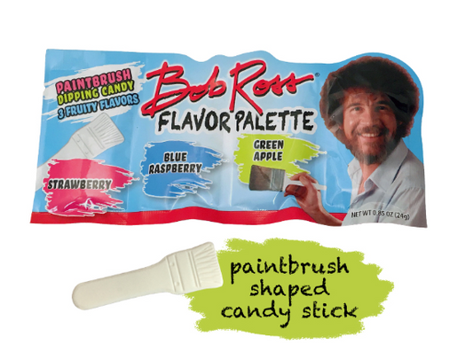 BOB ROSS FLAVOR PALETTE PAINTBRUSH DIPPING CANDY