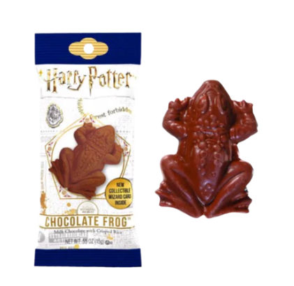 HARRY POTTER CHOCOLATE FROG W/ COLLECTABLE CARD